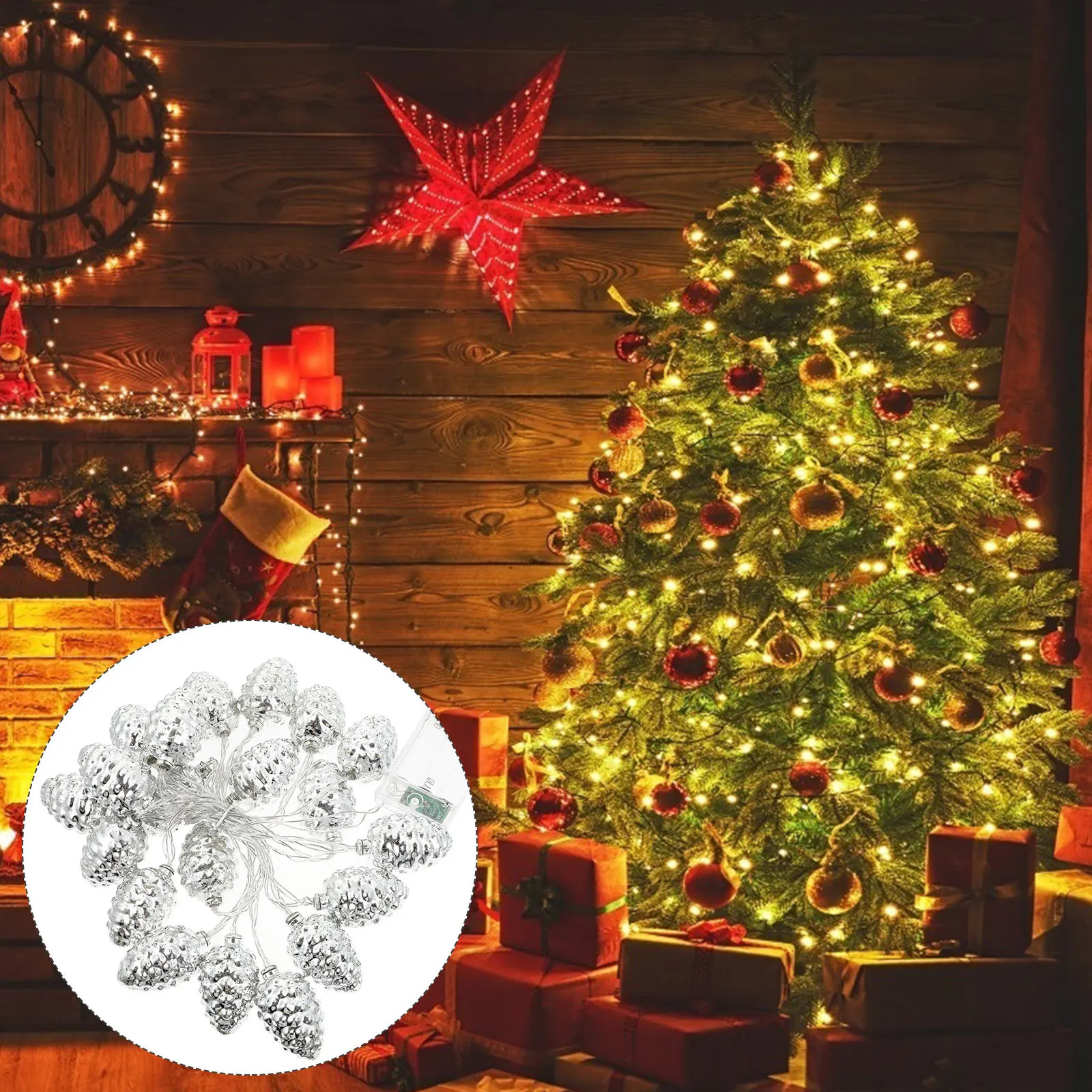Chic Christmas Snowflake LED String Light Easy to Use Beautiful Night Effect Decoration for Any Occasion LED Light String
