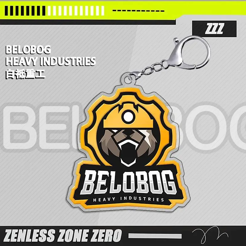 

New style Game Zenless Zone Zero Factions Keychain Nicole Demara Billy Kid Von Lycaon Acrylic stand Model Plate Desk Decor Gift