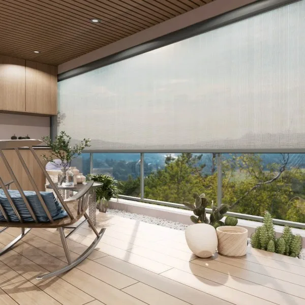 Anpassbare motorisierte Aluminiumarm-Rollos für den Innen- und Außenbereich, einfache integrierte elektrische Farbtöne, Fensterläden, Zip-Track-Verdunkelung