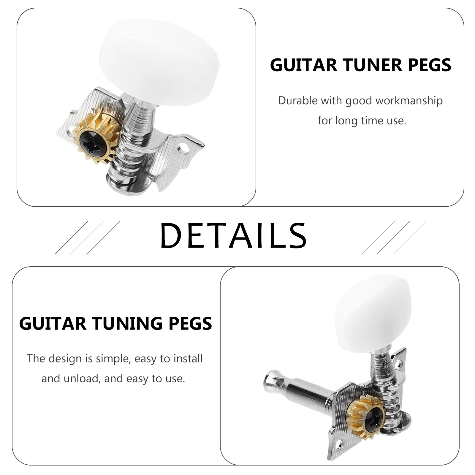 

Tuning Guitar String Alignment Keys Peg Pvc Banjo Accessories Classic Machine Head