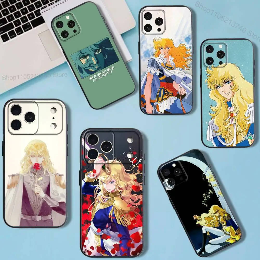 

O-Oscar RoseD Of Versailles Phone Case For iPhone 11,12,15,16,17,13,14,Pro,Max,Plus,E,Mini,Air,SE4 Black Soft Box