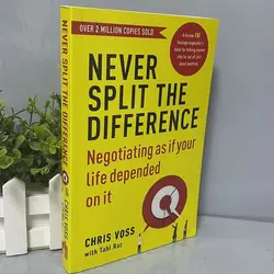 Never Split The Difference By Chris Voss Books in English for Adults Negotiations Emotional Intelligence New Listing