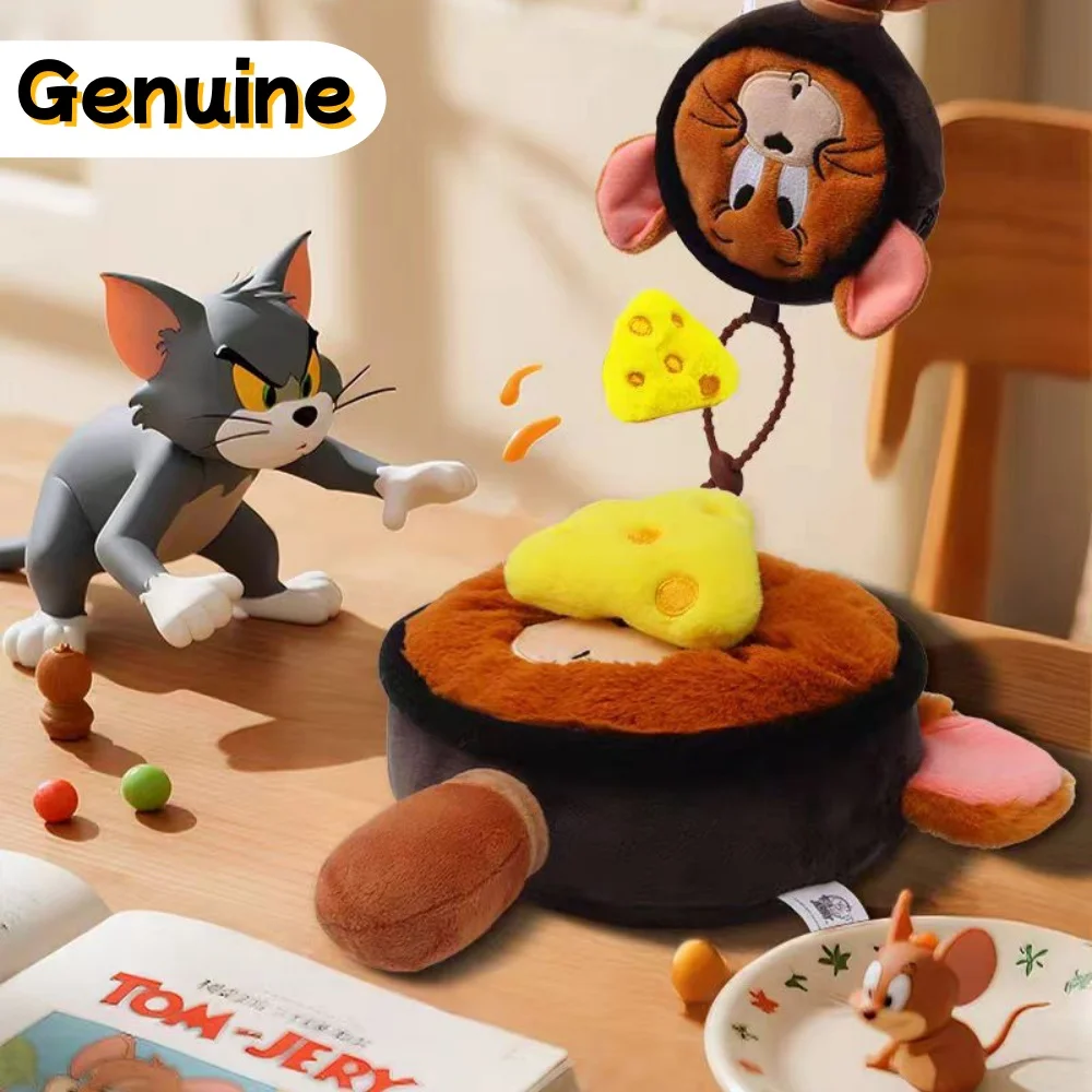 

Genuine Anime Tom And Jerry Plush Doll Wallet Kawaii Cartoon Frying Pan Series Cheese Omelette Dolls Toys Girls Christmas Gifts