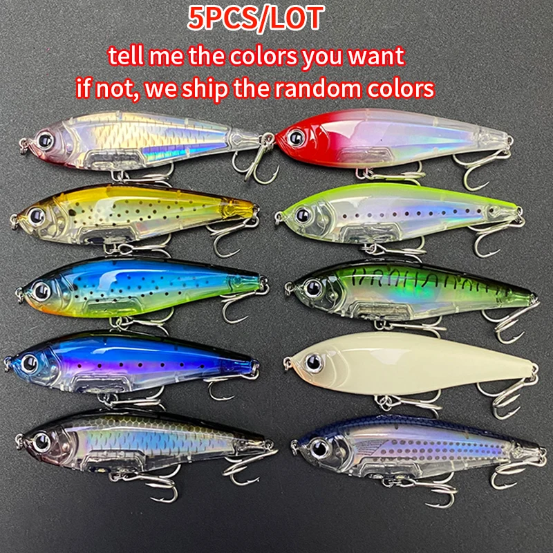 5pcs Sinking Twitch Bait Set Inshore Stickbait 90mm 18g Trout Sea Fishing Pencil Pesca Wobblers Isca Artificial Hard Bait