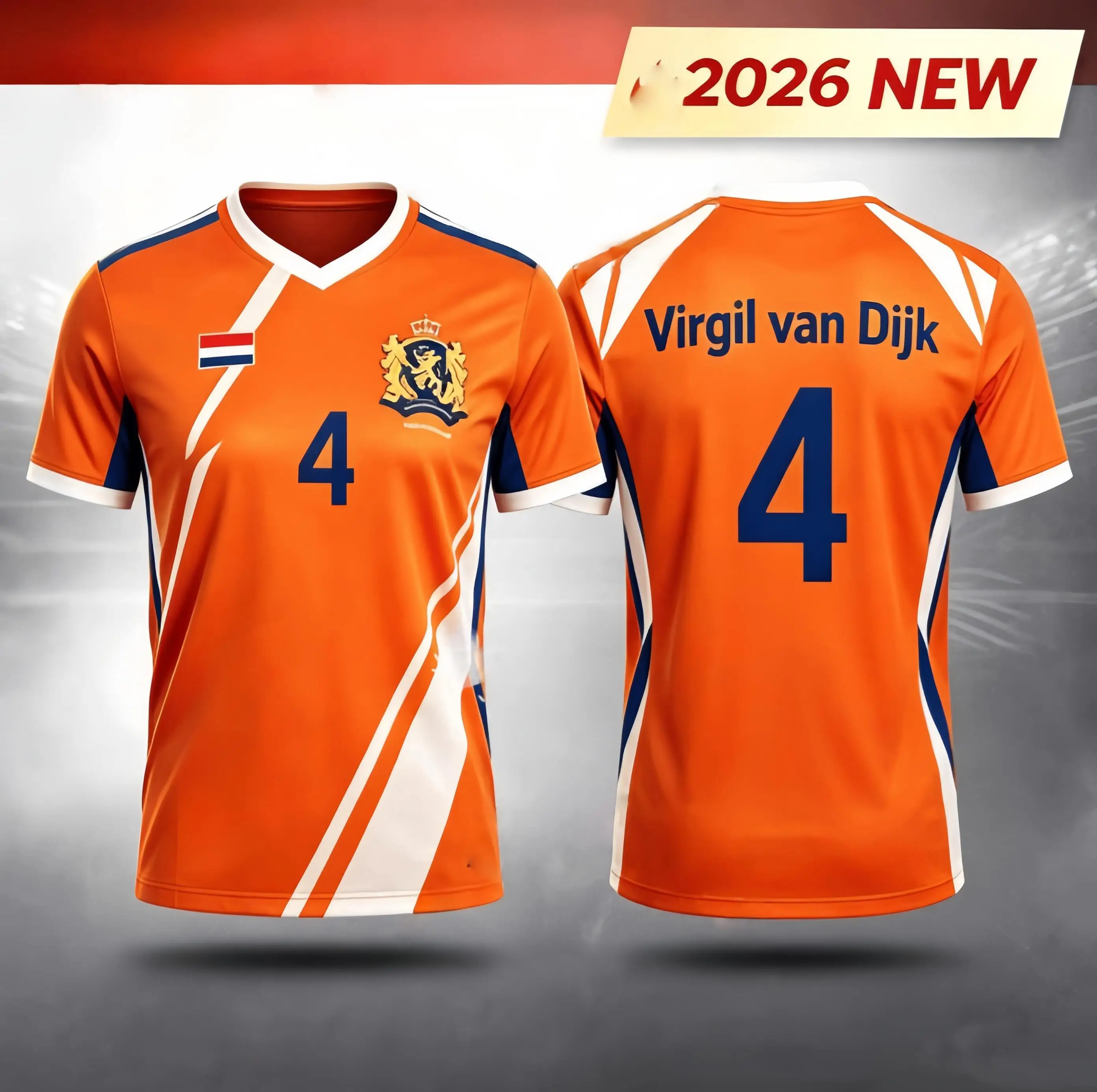 2027 Summer Netherlands Jerseys Football Women T-shirt Fashion Print Casual Women Short Sleeve Men's Sports Breathable Tee Shirt