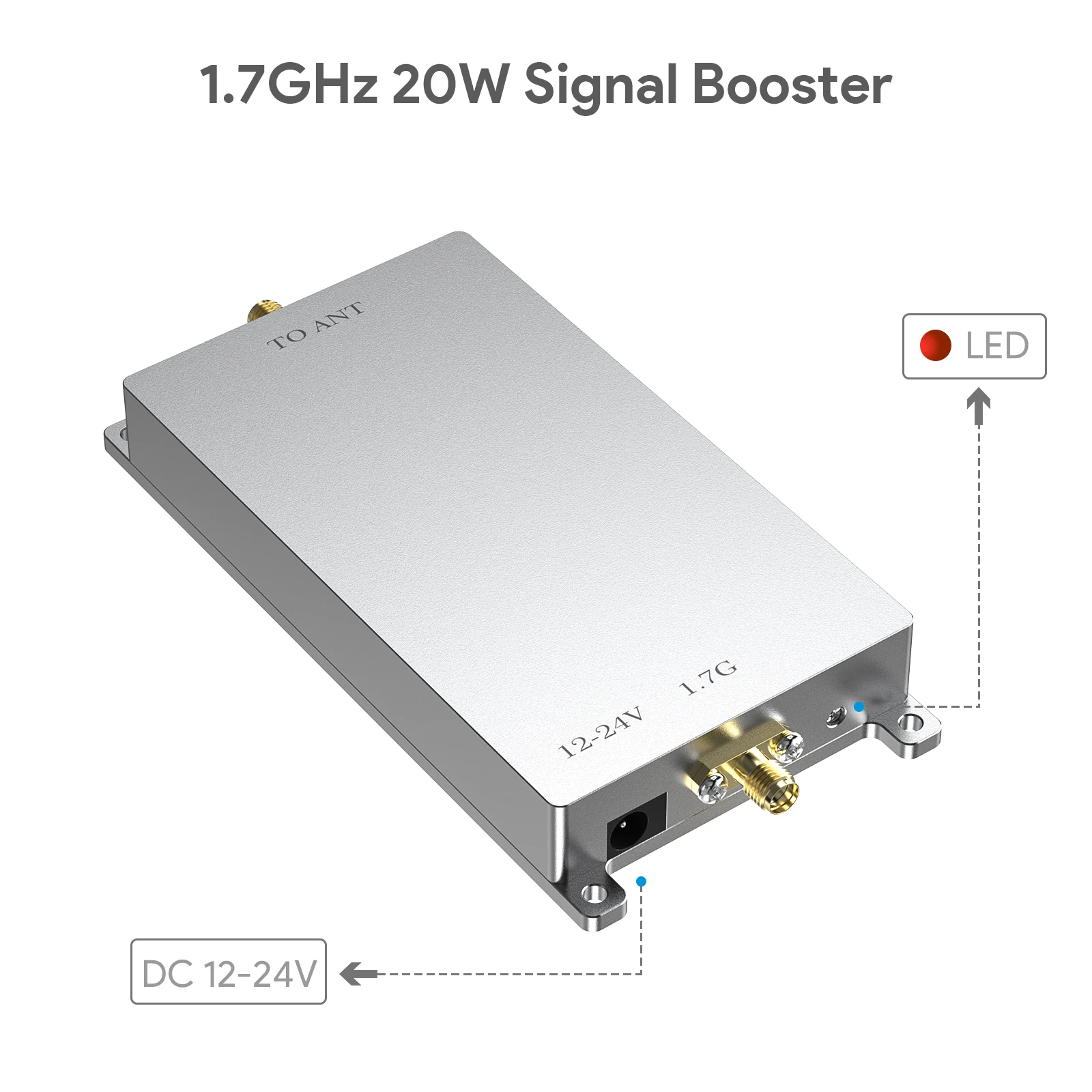 EDUP EP-AB060 1.7GHz 20W Signal Booster WLAN Amplifier Wireless Range Extender Stable Home and Outdoor WiFi Boosters Enhancement