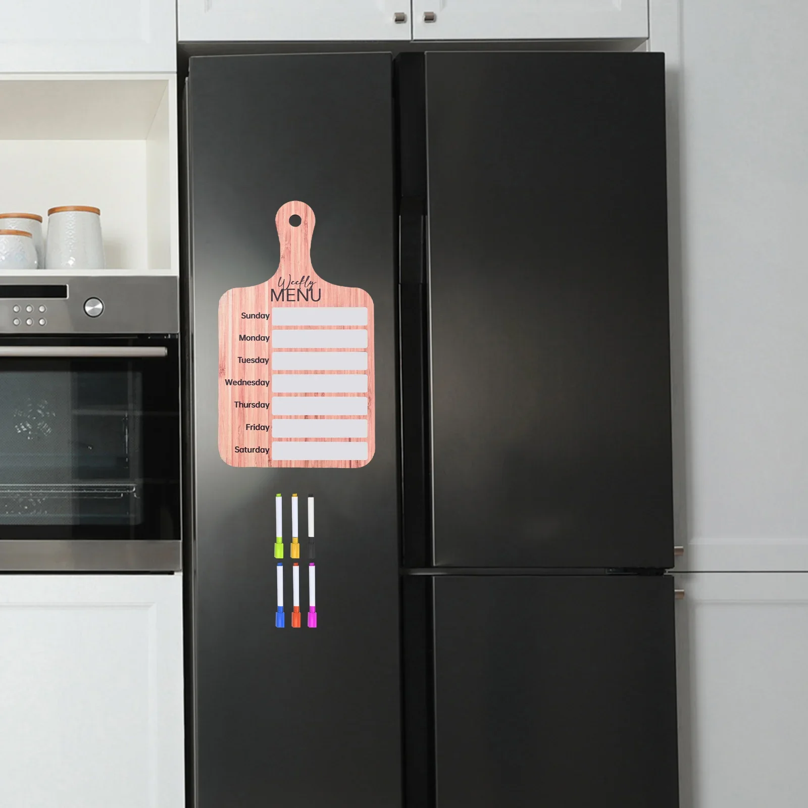 Magnetic Dinner Meal Planner Wood Write Refrigerator Magnet Save Money And Time Specifications Wooden Memo Board