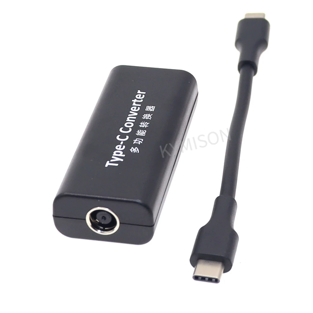 Laptop Power Jack Connector Dc Adapter Charger Converter for Lenovo Hp Asus 7.4*5.0 7.9*5.5mm Female to USB Type C Adaptor Male