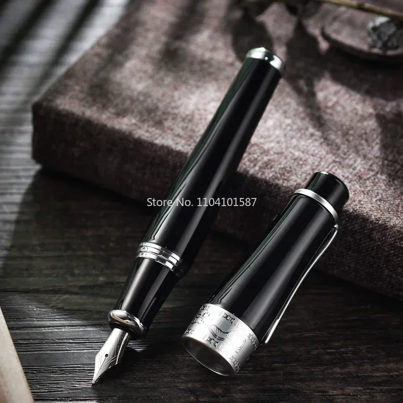 

Duke 2009 Chaplin Memorial Metal Fountain Pen F Nib Retractable High End Retro Celebrity Commemorative Office Engraving Gift Pen