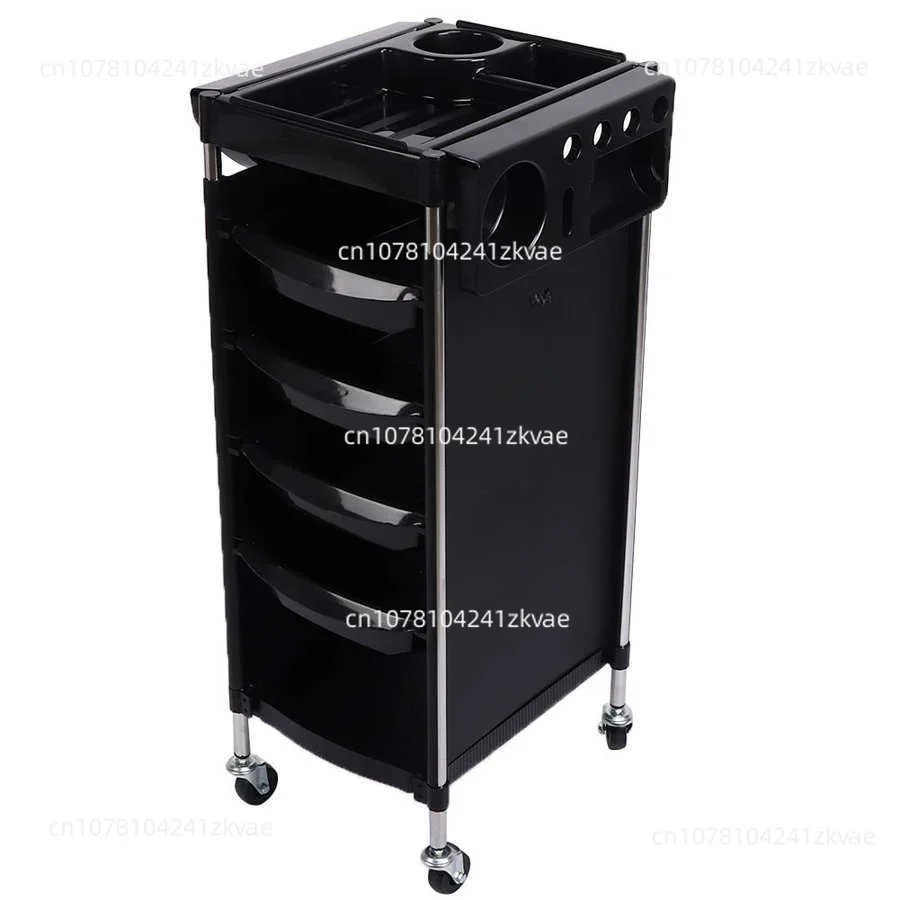 6 Layers Rack Multifunctional Hair Salon Tools Storage Cart with Spinner Wheel Hair Supplies Barber Shop Shelf