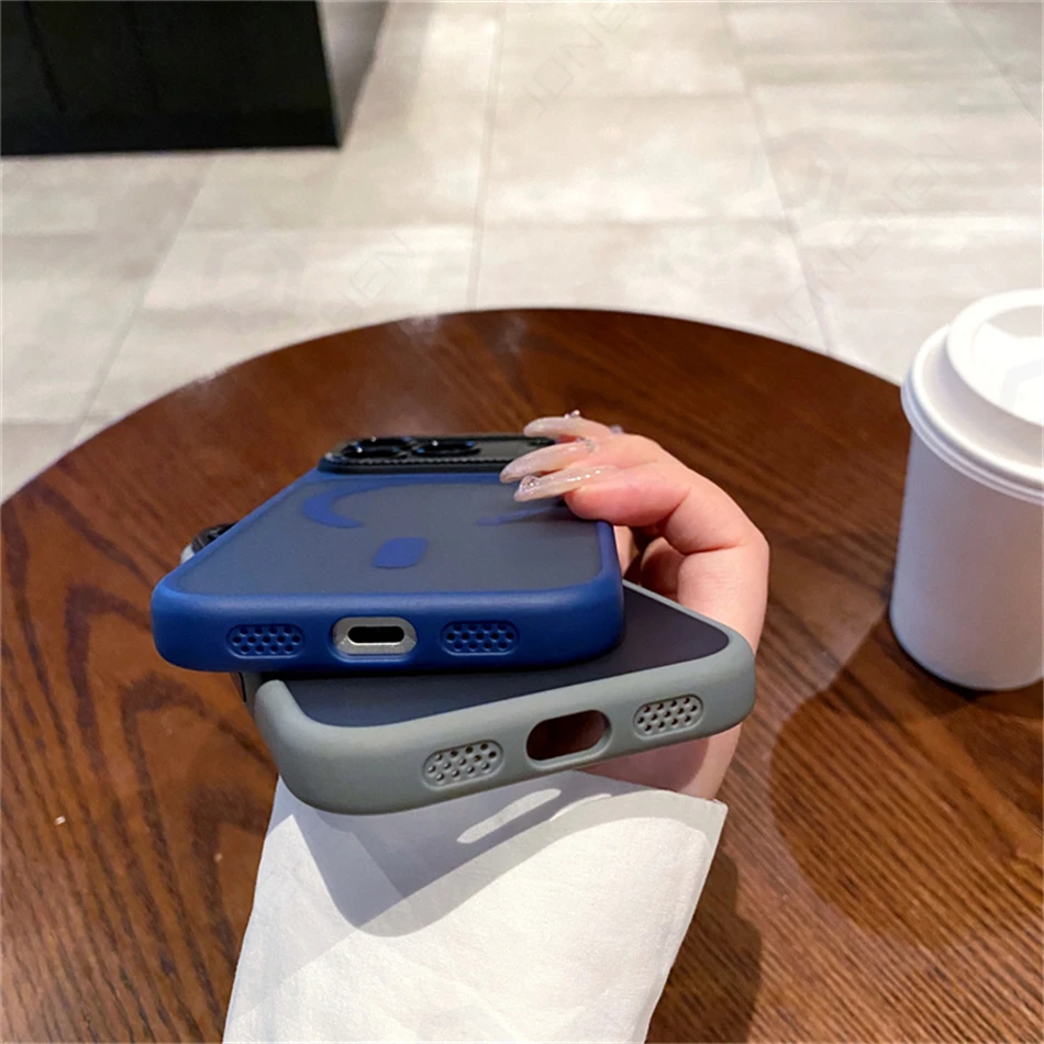 Custodia protettiva per fotocamera magnetica di lusso per iPhone 17Air 17 Pro Max 17p Hit Color Custodia rigida antiurto per Magsafe