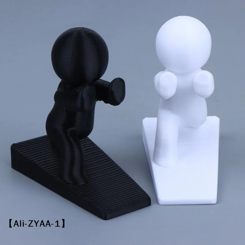 【A】Cartoon Decorative Door Stop Non-slip No Drilling Door Stopper Anti Collision Action Figure Door Bumper For Home&Bedroom