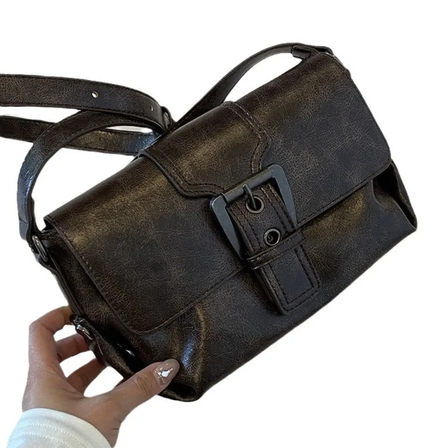 

Новая модная женская сумка подмышки, мягкая кожаная байкерская сумка для пожилых людей, текстура в иностранном стиле, простые сумки через плечо, женские сумки