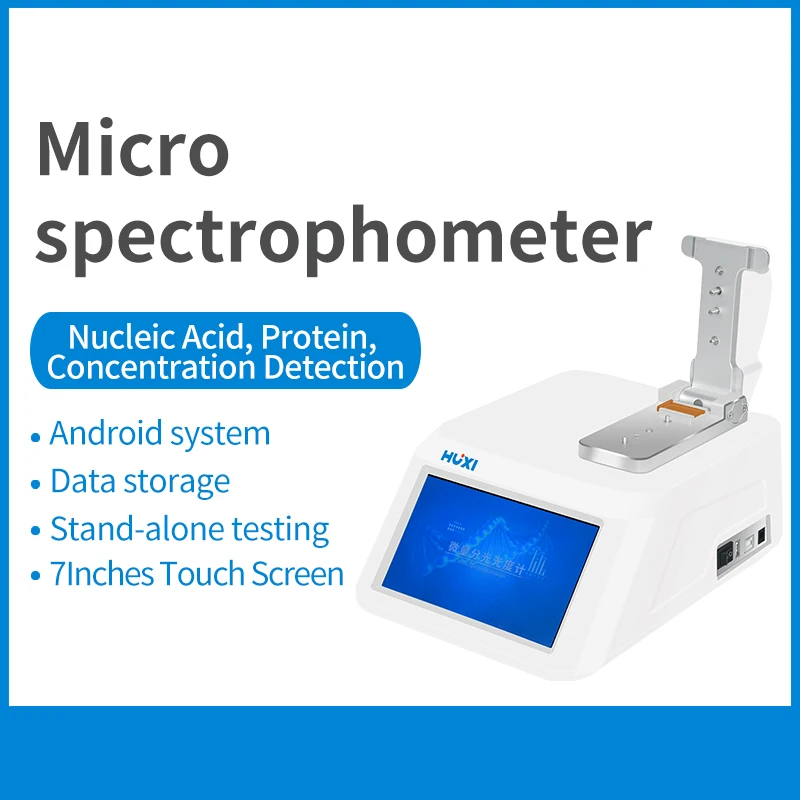 Spectrophotomètre Ultra-Micro avec Écran Tactile de Haute Qualité, 2transistors, 180 ~ 910nm