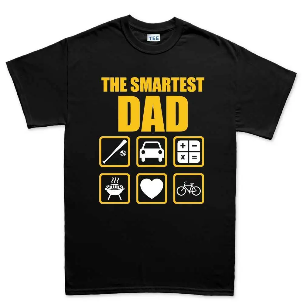 

Smartest Dad Father's Day Gift Daddy Mens T shirt Tee Top T-shirt