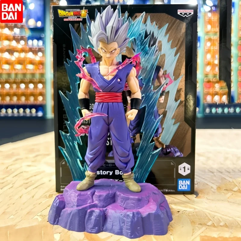 Bandai Banpresto History Box Vol.8 Dragon Ball Super: Super Hero Son Gohan Beast Ver. Pvc Anime Action Figures Model Toy Gifts