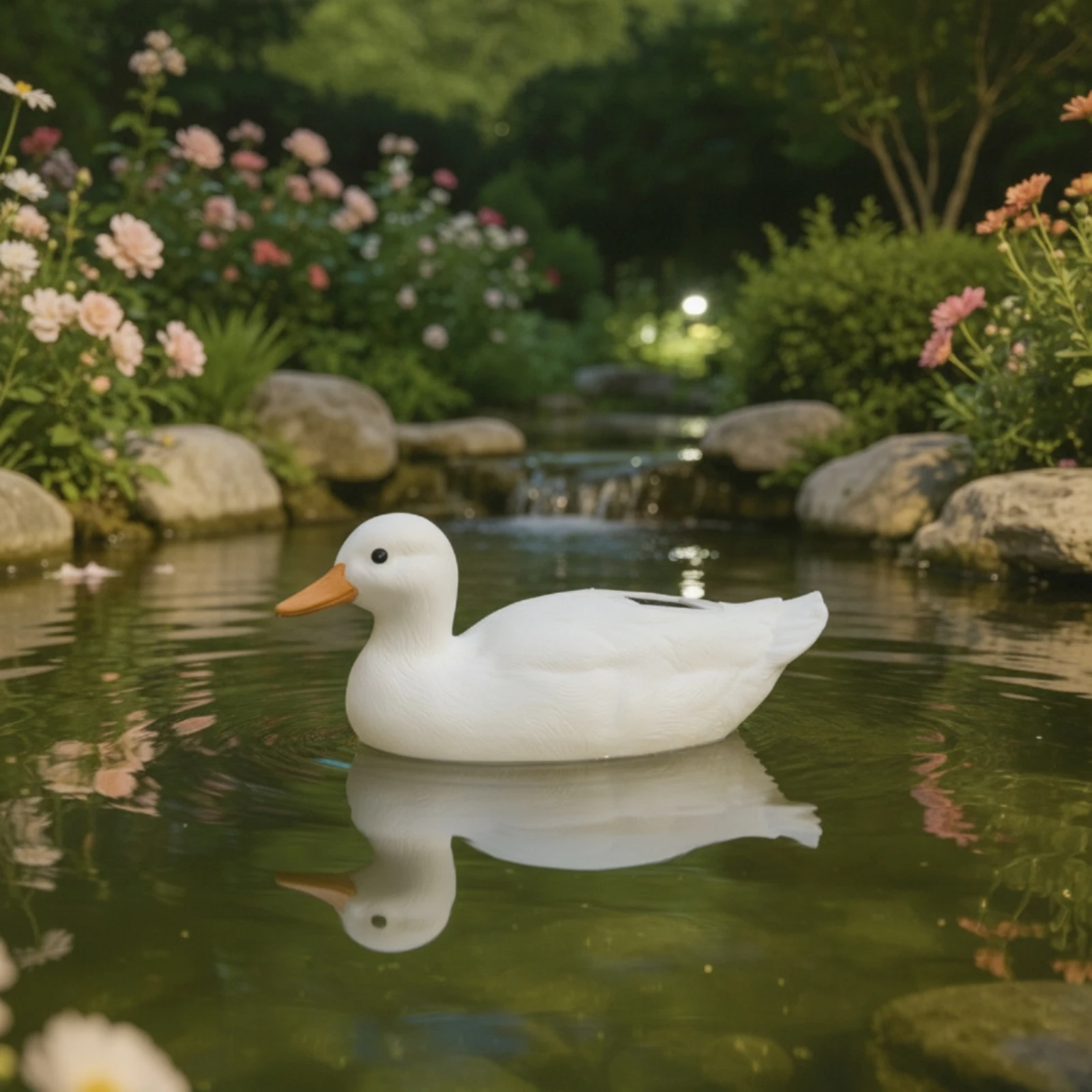 Waterfowl Light with Solar Panel Glowing Solar Floating Light Pond Lights Energy-Efficient Ornament Soft Glow for Water Garden