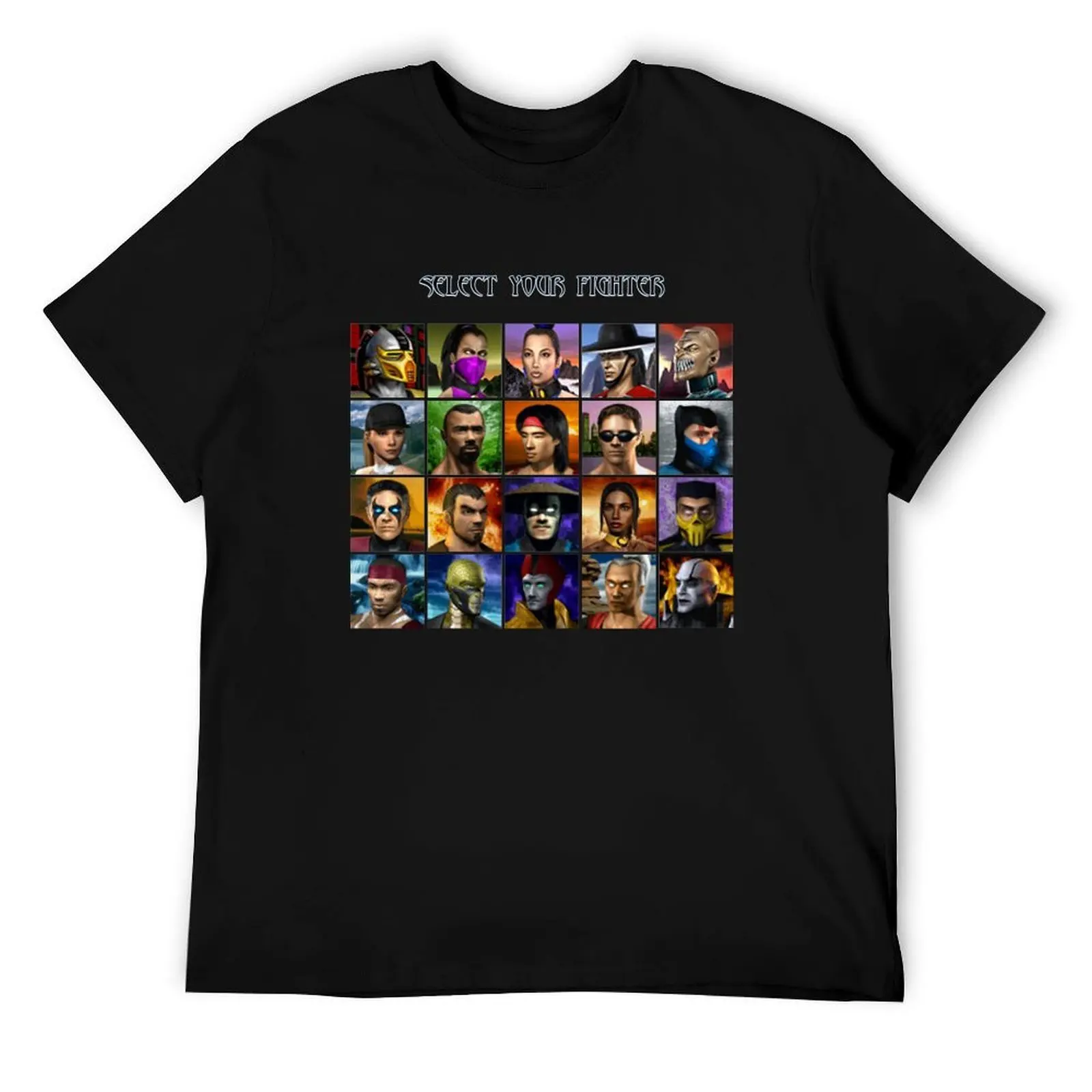 

Mortal Kombat 4 Gold - Character Select T-Shirt man t shirt cotton t shirts for man graphic tees T-Shirt