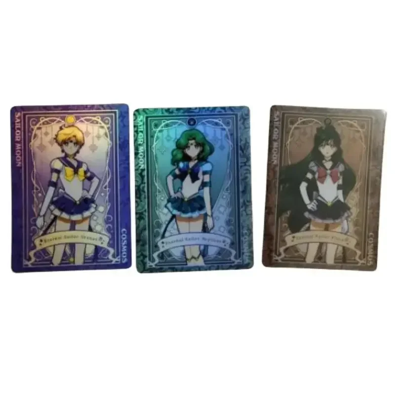 10Pcs/set Sailor Moon Kaiou Michiru Tsukino Usagi Self Made Japanese Version Anime Game Character Classic Series Collection Card