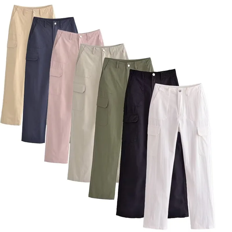 Plones versátiles de pierna recta para mujer, ropa de trabajo, moda de otoño , plones informs de cintura alta,...