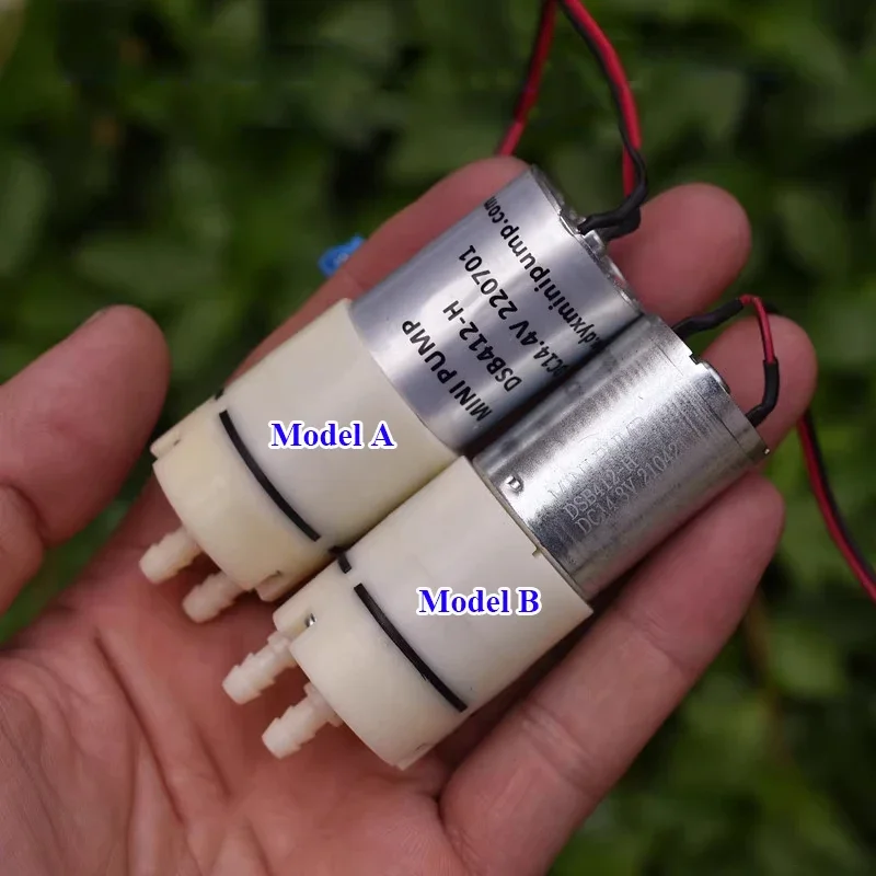 DSB412-H DC 12V 14.4V Small Mini 370 Motor Diaphragm Pump Self-priming Suction Water Pump for Tea Table Pumping Garden Watering