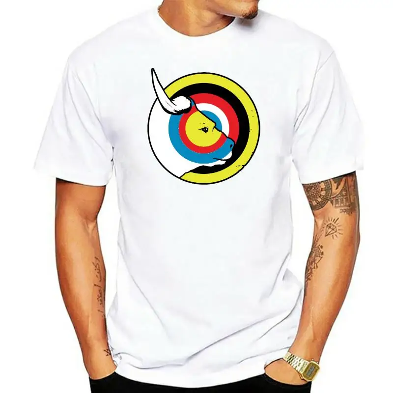 bulls eye Printed Tshirt for Men Cotton Fabric NEW YEAR DAY Tops ' Tees Printed On Sweatshirts Short Sleeve Fashionable Crewneck