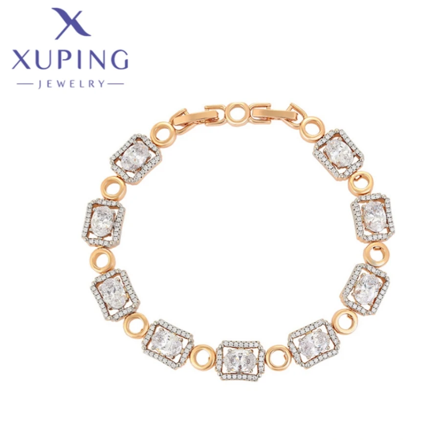 Xuping Jewelry Hot Fashion High Quality Popular Gold Color Bracelets for Women Schoolgirl Christmas Exquisite Gifts X000676484