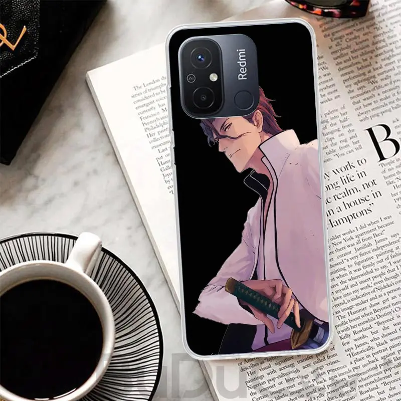 Bleach Aizen Sousuke Cover For Xiaomi Redmi 12 12C 10 10C 9 9C 9T 9A Phone Case 10A 8A 8 7A 7 6A 6 Pro K60 K20 K40 S2 Print Coqu