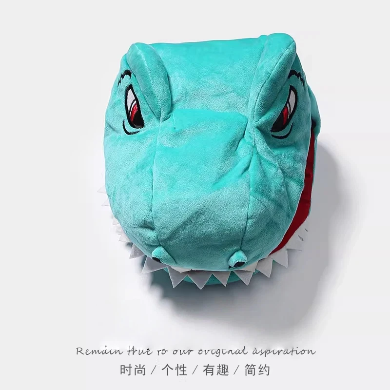 Cartoon Crocodile Funny Creative Dinosaur Performance Prop Stuffed Plush Toy Puppet Show Gift for Kids Parties