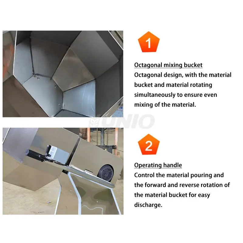 

Seasoning Mixer Machine Nuts Peanut Popcorn Cashew Fried Potato Chips Corn Flakes Drum Coating Flavoring Snack Food