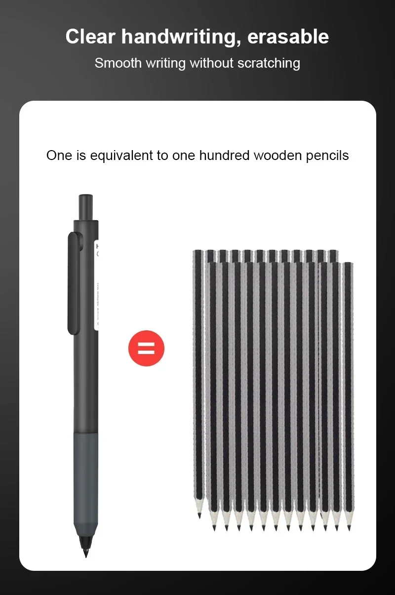 Lápiz eterno duradero sin tinta HB, bolígrafo de escritura ilimitado, herramienta de boceto sin tinta, suministros de oficina, papelería escolar, regalo para niños