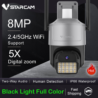 Vstarcam 4K 8MP UlHD PTZ Camera Full Color Night Vision Outdoor Wifi Surveillance Home CCTV Security IP66 waterproof Cameras