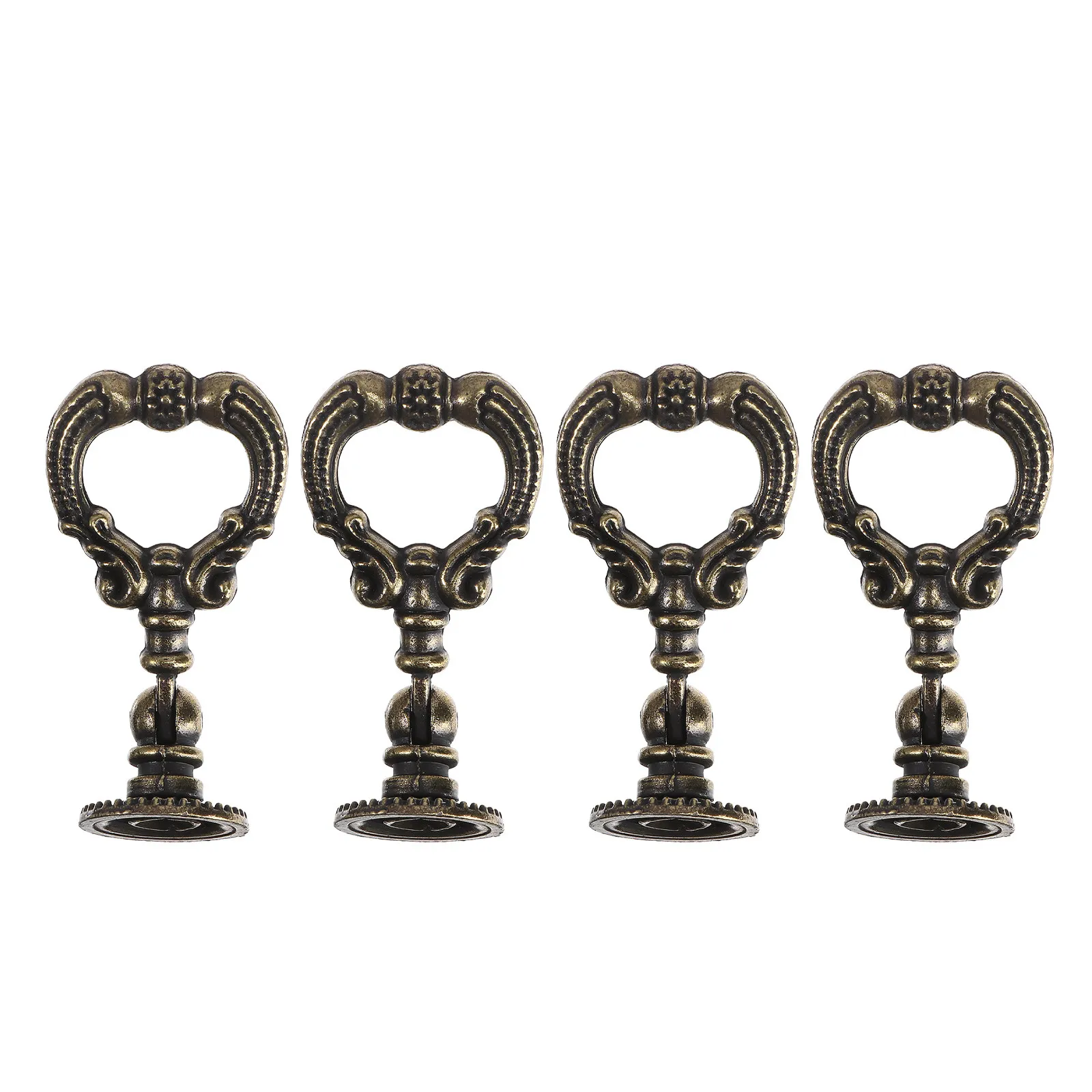 4Pcs Vintage Style Cabinet Handle Premium Zinc Alloy Drawer Pull for Desk Cupboard Door Window Wine Shoe Cabinet Stylish Home