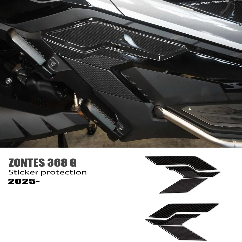 

Motorcycle 3b resin sticker protects passenger pedals suitable for Zontes 368 G 2025