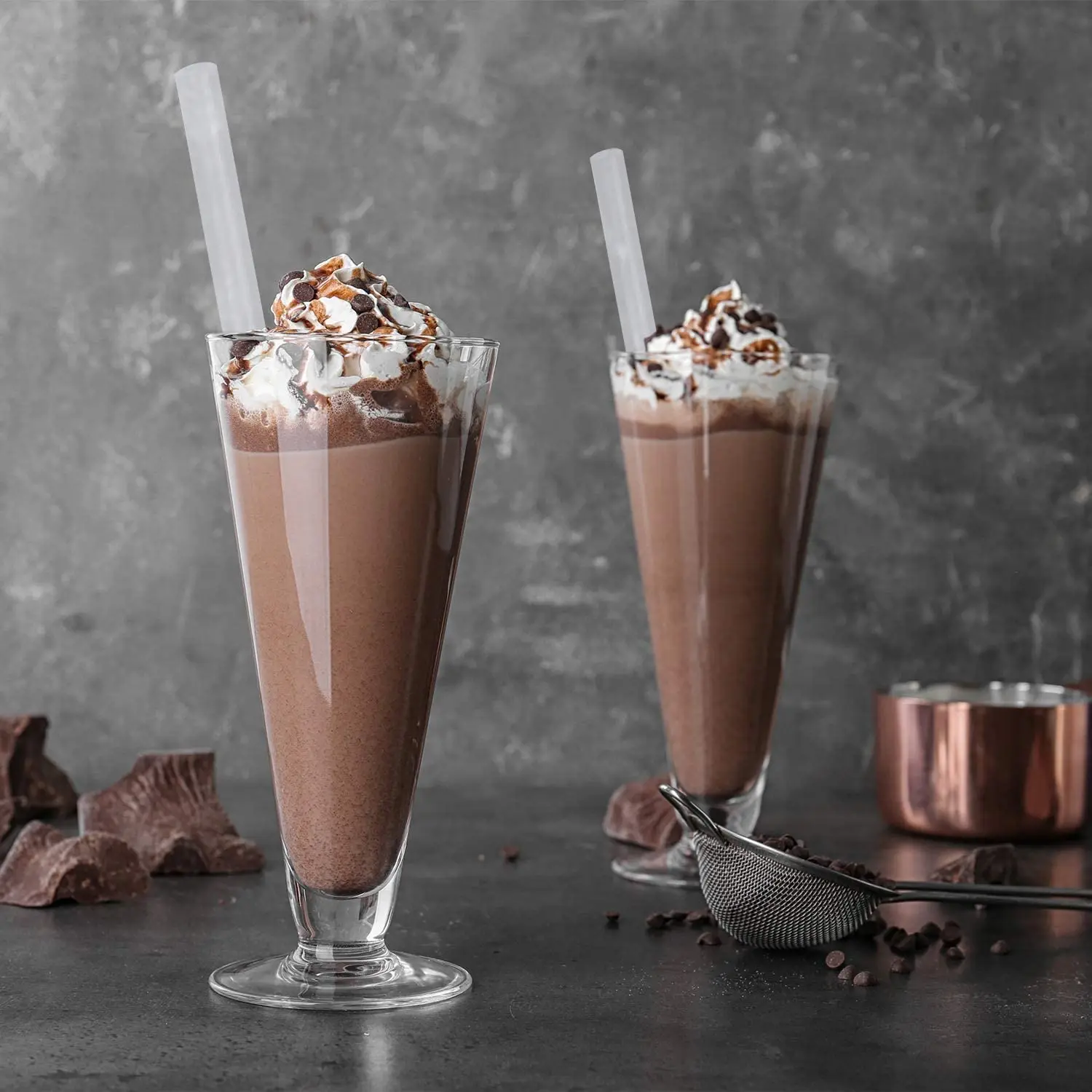 300 pçs smoothie jumbo palha canudos de plástico transparente para milkshake bolha chá canudos jumbo batidos de frutas