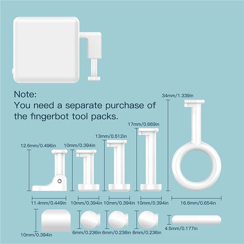 ABMR-2X Fingerbot Plus Smart Button Pushers And Accessory Kit, Tool Packs