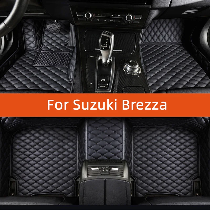 

Custom Leather Car Floor Mat For Suzuki Brezza 2022 2023 2024 2025 2026 2027 Car Mat Interior Accessories