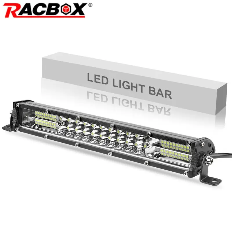 Slim LED Light Bar Dua Row 10 inch 180W Combo Beam barra led For ATV SUV 4X4 Off Road LED Work Lamp Auto Driving Light 12V 24V