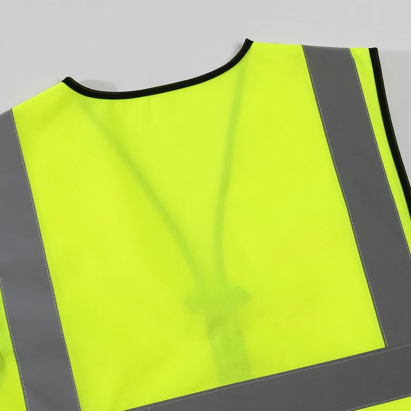 Highlight Reflective Night Work Security Running Cycling Safety Vest High Visibility Reflective Safety  Print Logo