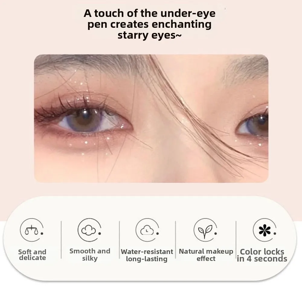 New Glitter Lying Silkworm Pencil Waterproof Long Lasting Eyeshadow Liner Pencil Face Makeup Highlighter Ideal for Women Makeup