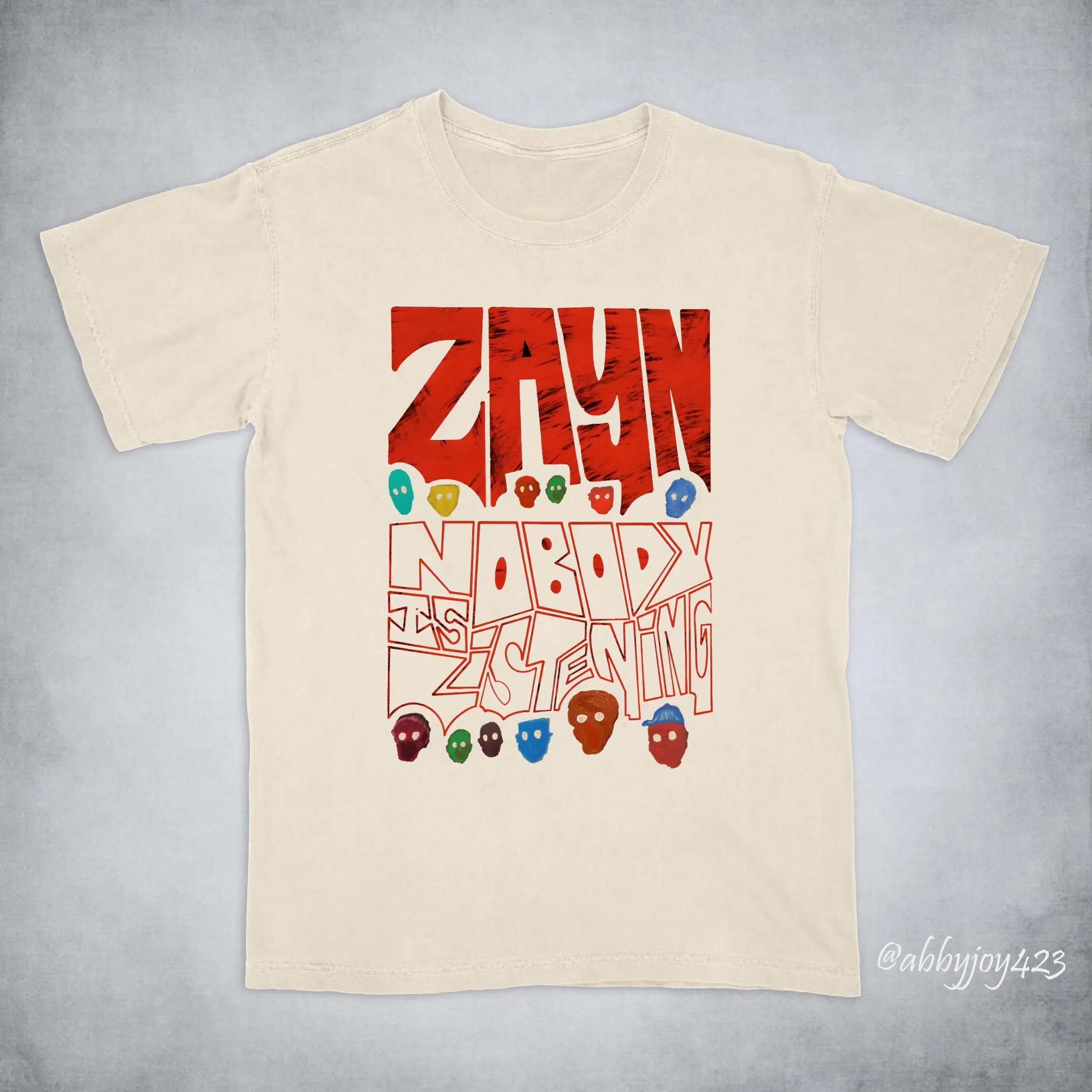 Zayn Malik T Shirt Nobody Is Listening Inspired By Fan Merch