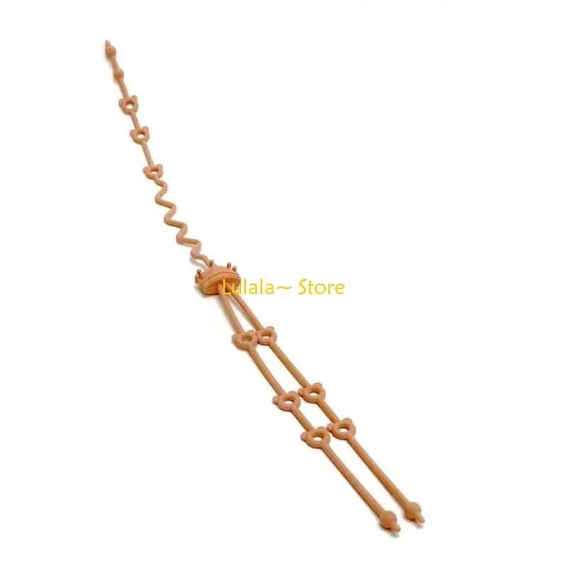 Y4QA Flexible Silicone Baby Accessory Holder Rope Pacifier Chain Teether Anti Drop Chain Adjustable Rope for Toddlers