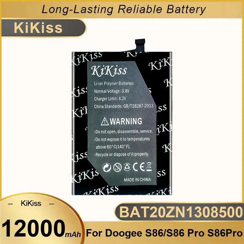 

Long-Lasting 12000Mah For Doogee S86 Pro S86pro BAT20ZN1308500 Mobile Phone Battery High Compatibility