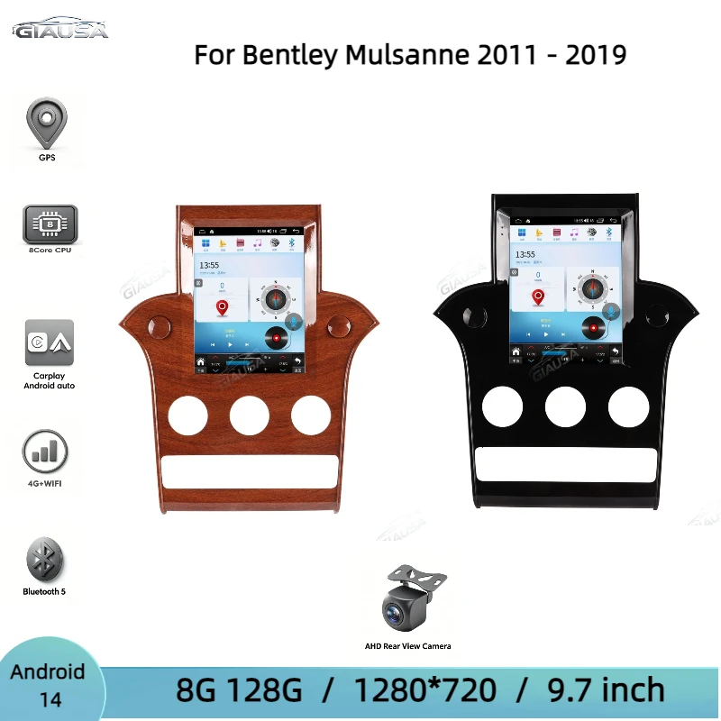For Bentley Mulsanne 2011 - 2019 Screen Android Car Radio 2 Din Stereo Receiver Autoradio Multimedia Player Gps Navigation