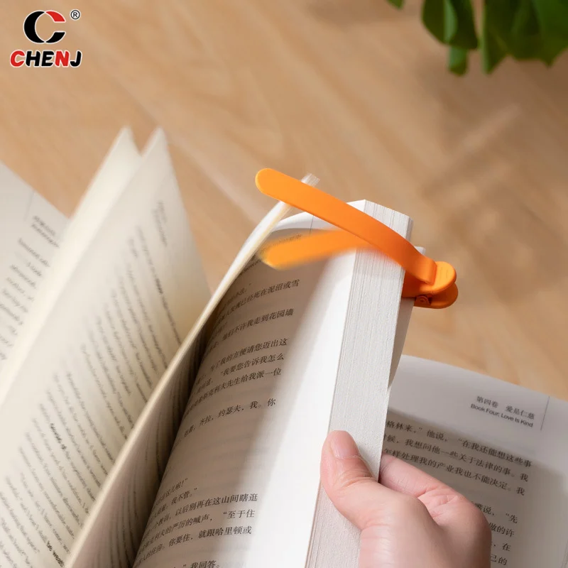 1/3/6Pcs Silicone Bookmark Clip Creative Stationery Notebook Page Divider School Supplies Simple Book Markers Reading Tools