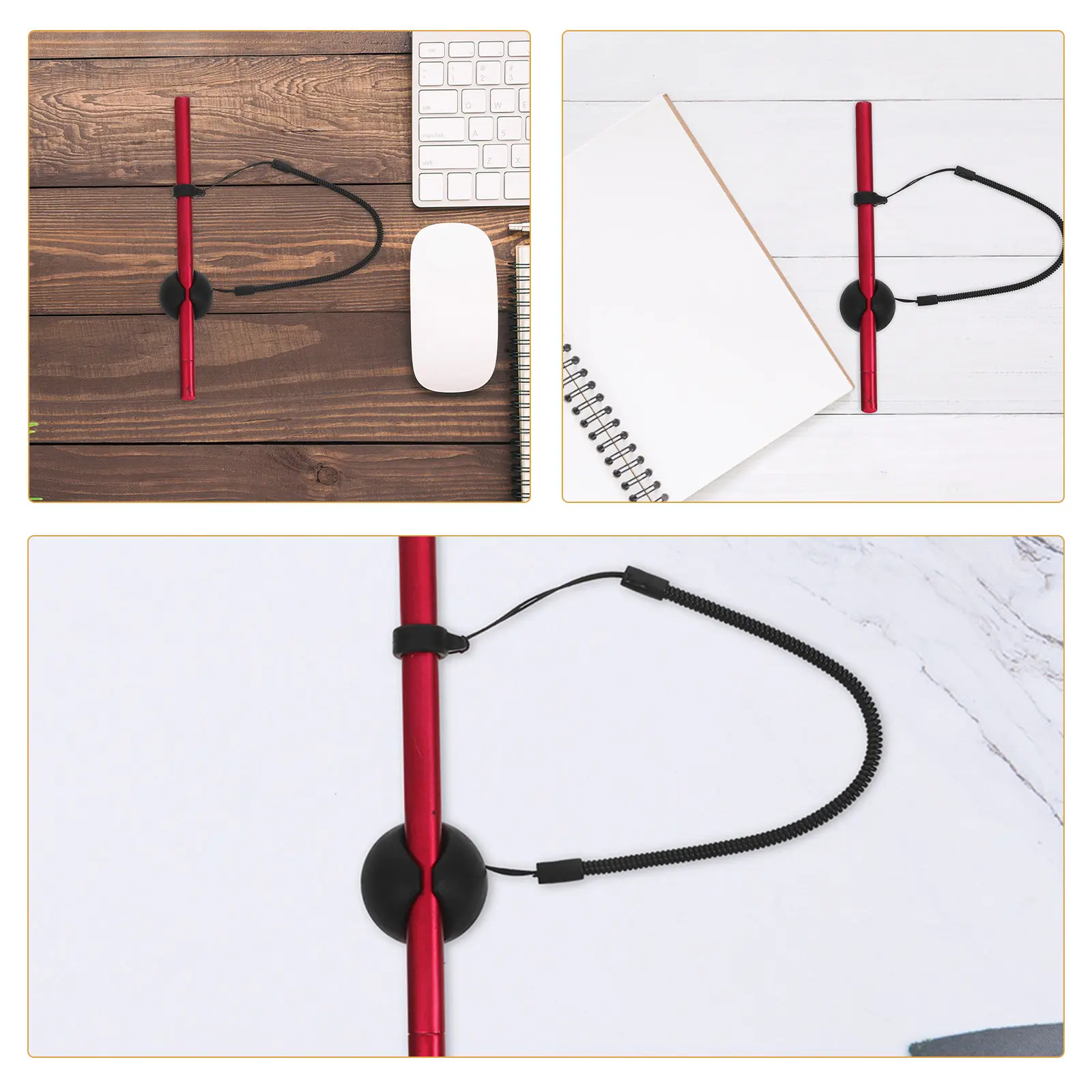 10Pcs Protective Pen Chain Holder Sturdy Pen Retention Tether for Pos Cashier Counter Office Bank Reception Area Secure Storage