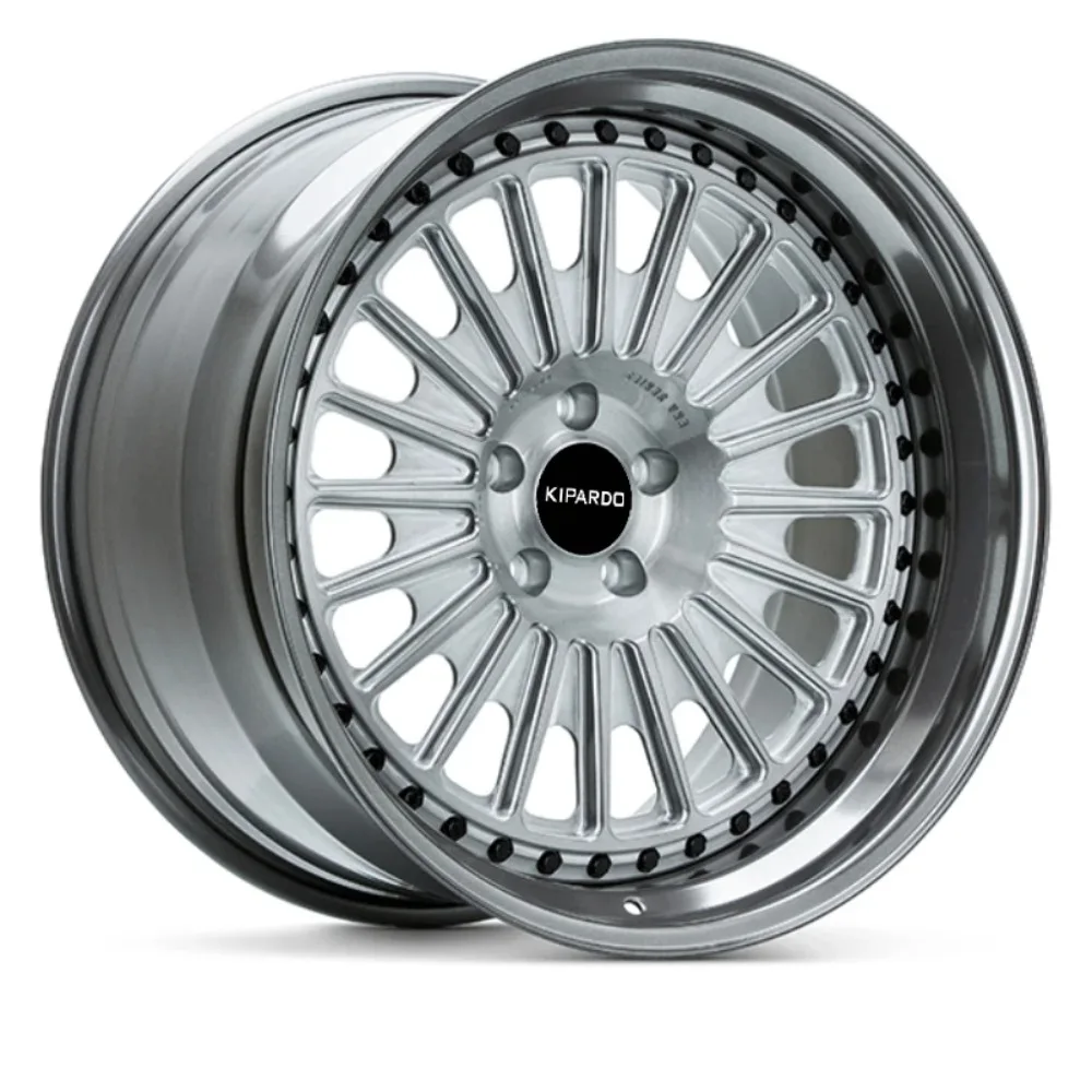 For Kipardo OEM Replacement 19 20 21 22 Inch 2-Piece Forged Alloy Wheel Rim 112 114.3 PCD 30mm Step Lip Available White Silver