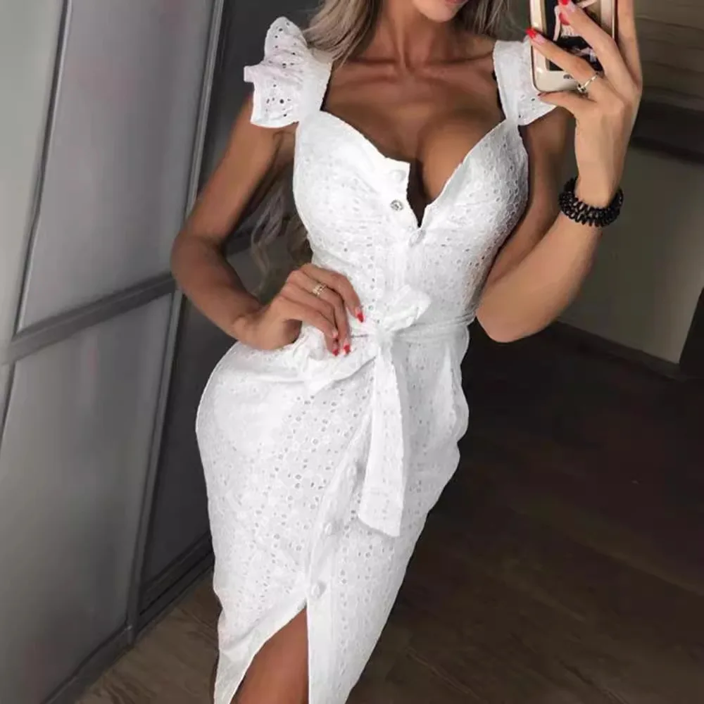 Sexy Embroidered Sq… - image