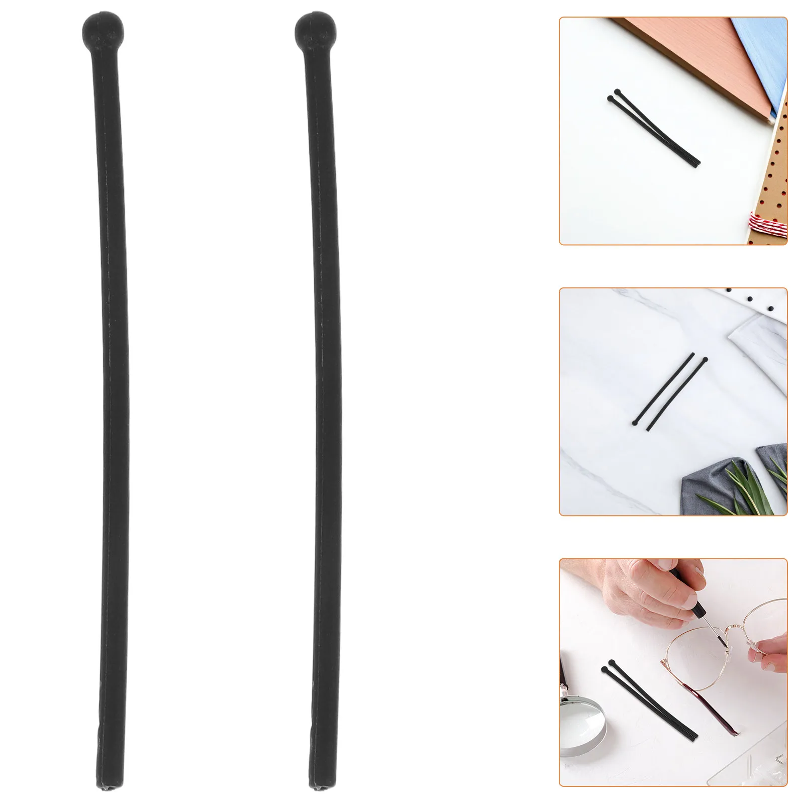 

1Pair Soft Silicone Glasses Temple Tips Non-Slip Comfort Fit Eyewear Retainers for Sports Daily Wear Temple End Replacement