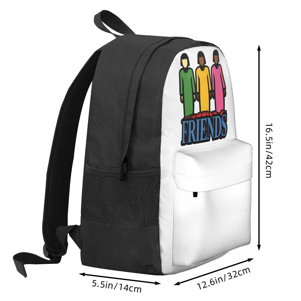 Friends Backpack Hot Sale Daypack Large Capacity Kids BookBag School Bag Shoulder Bags for Men Women
